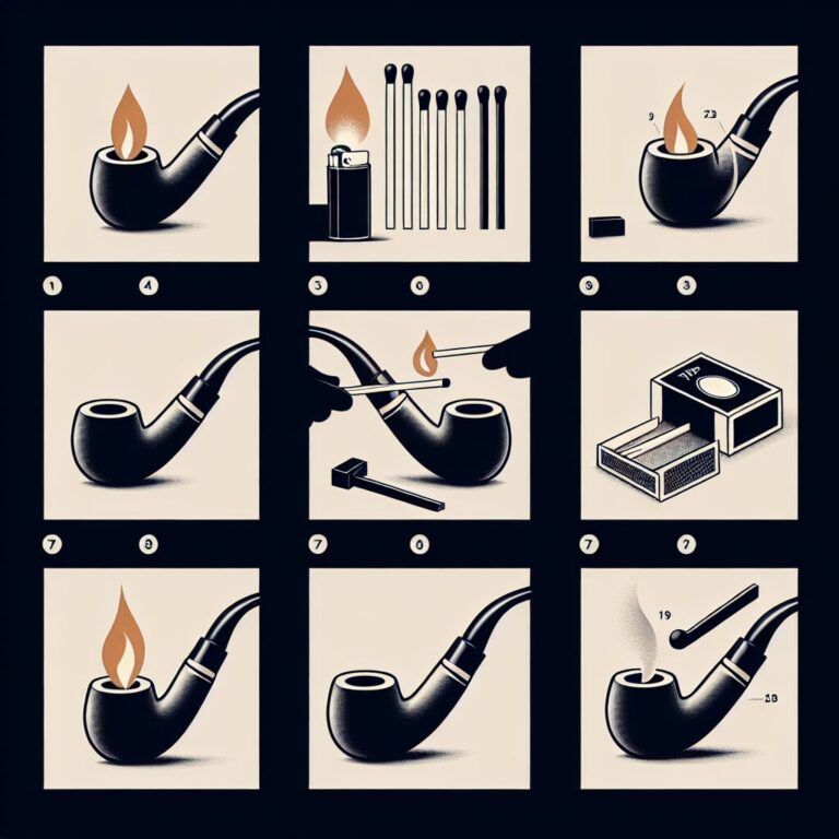 Técnicas para encender una pipa de forma correcta.