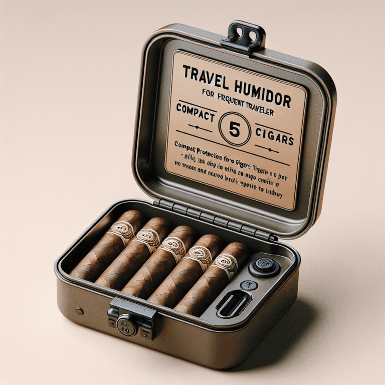 Humidor De Viaje Para 5 Cigarros: Protección Compacta Para Los Más Viajeros