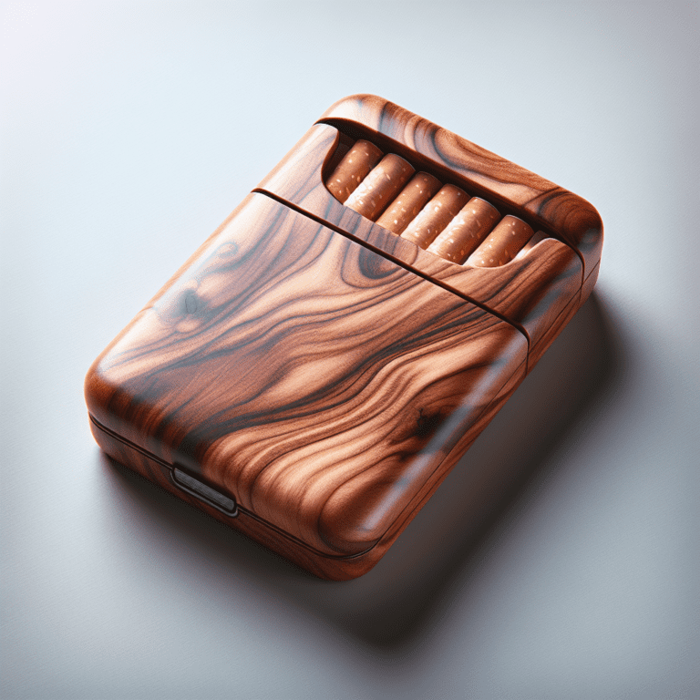 Pitillera De Madera De Nogal 10 Cigarros: Una Joya Natural Para Coleccionistas