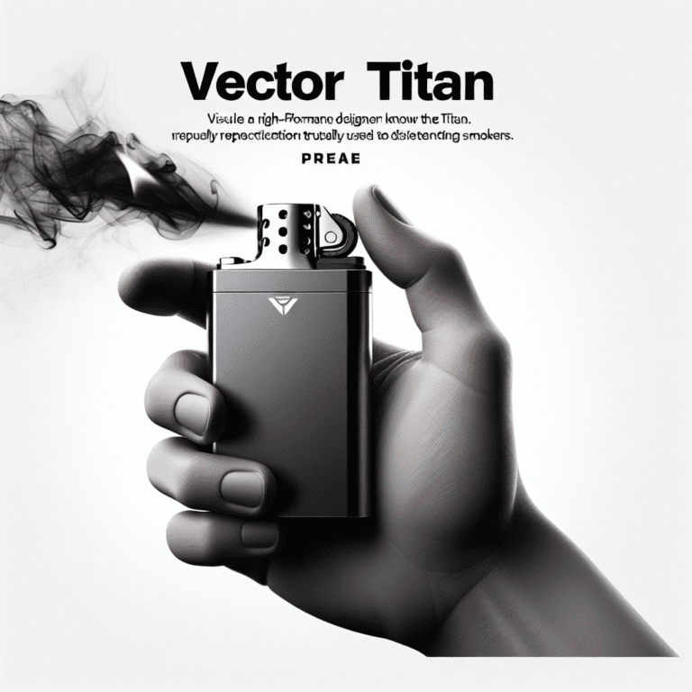 Encendedor Vector Titan: Un Soplete De Alto Rendimiento Para Fumadores Exigentes