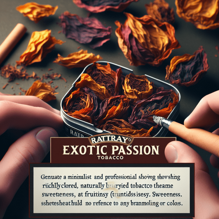 Tabaco Rattray’s Exotic Passion: Dulce, Afrutado Y Único En Cada Calada