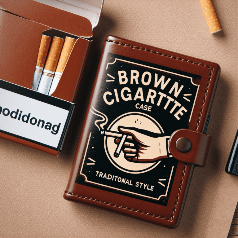 Pitillera De Cuero Marrón 20 Cigarros: Protección Con Estilo Tradicional