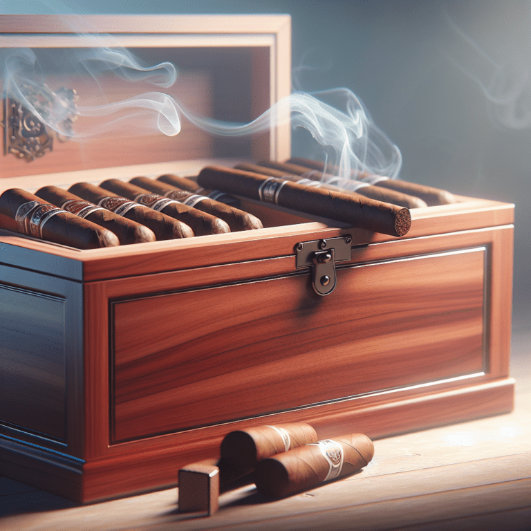 Humidor De Madera Mahogany 50 Cigarros: Conservación De Calidad Premium
