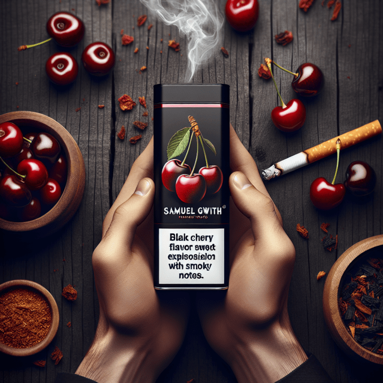 Tabaco Samuel Gawith Black Cherry: Una Explosión De Sabor Dulce Con Notas Ahumadas