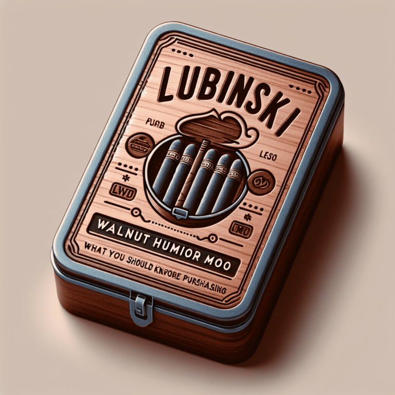 Humidor Lubinski Nogal Moo: lo que debes saber antes de comprarlo