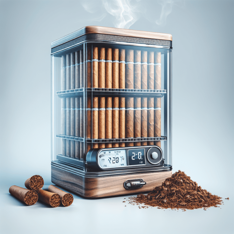 Humidor Con Ventana De Cristal Y Termómetro Digital: Estética Y Precisión En La Conservación Del Tabaco