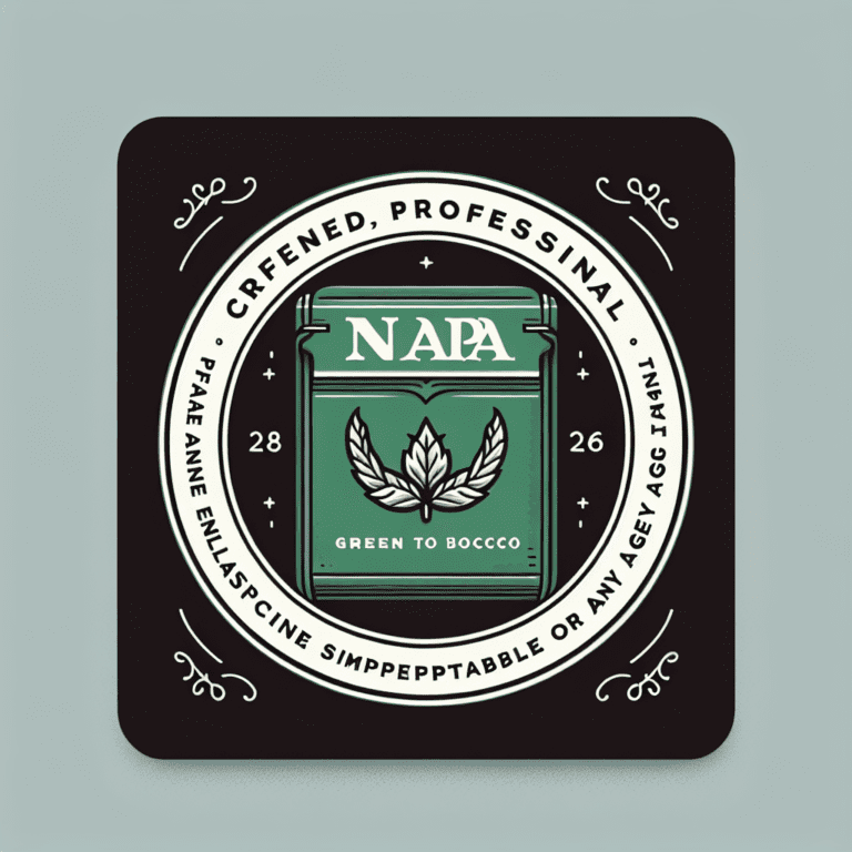 Tabaquera Champ Napa VERDE: sobriedad elegante para cualquier edad