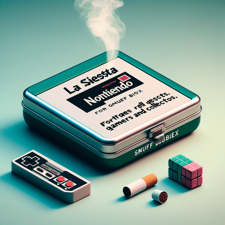 Tabaquera La Siesta Nontiendo: para gamers y coleccionistas