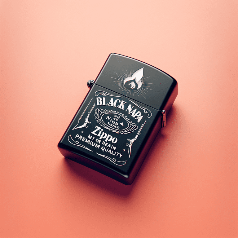 Tabaquera Zippo Napa Negra: mito o realidad en calidad premium