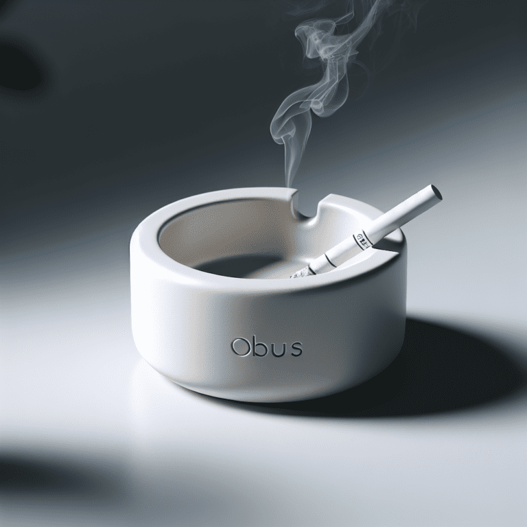 Todo sobre el Cenicero OBUS cerámica blanca: estilo minimalista