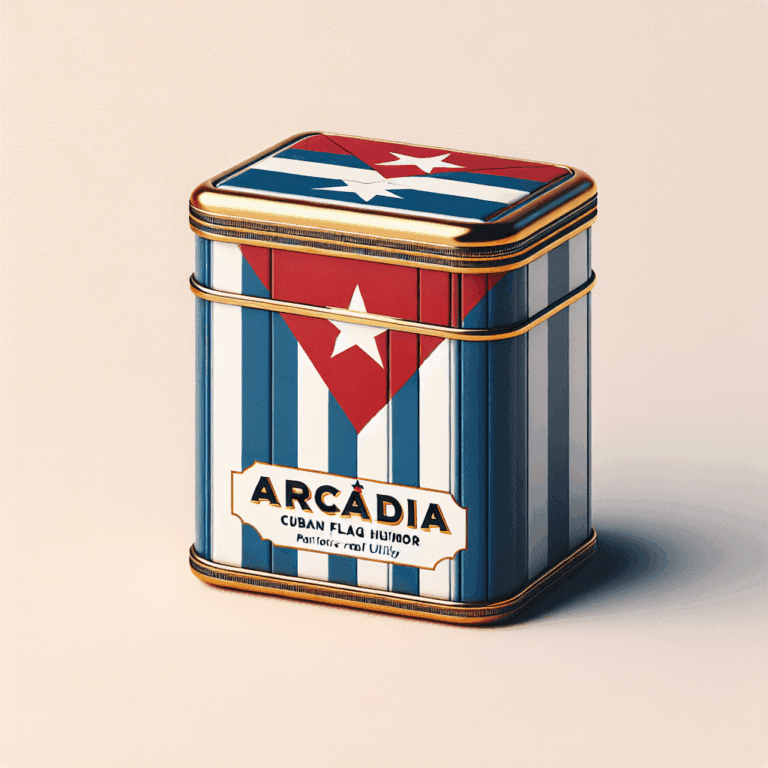 Humidor Arcadia Bandiera Cubana: diseño patrio con utilidad real
