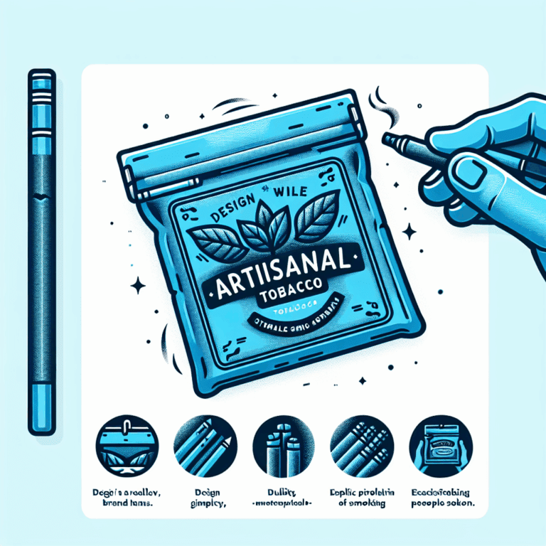 Tabaquera F&F Artesana Azul: diseño sencillo y durabilidad