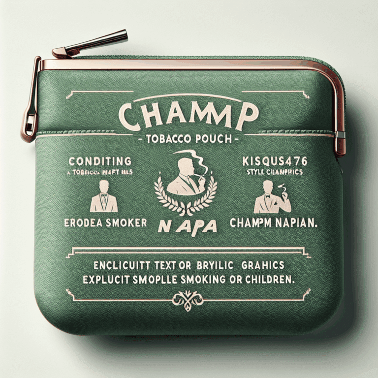 Tabaquera Champ Napa VERDE: detalles de estilo sobrio y elegante