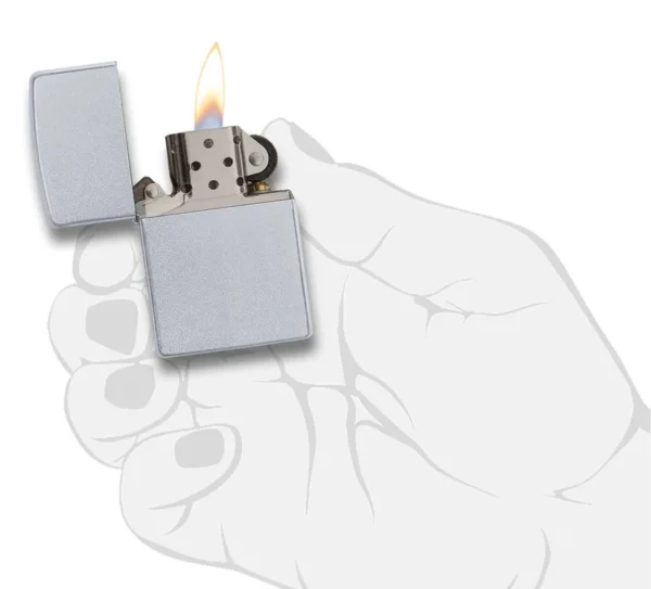 Zippo Satin Chrome - Imagen 4