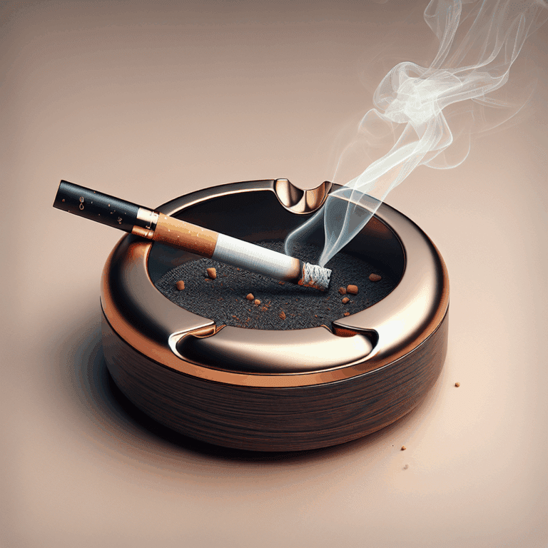 Cenicero Vector wengüé/acero: un toque de elegancia para tu espacio