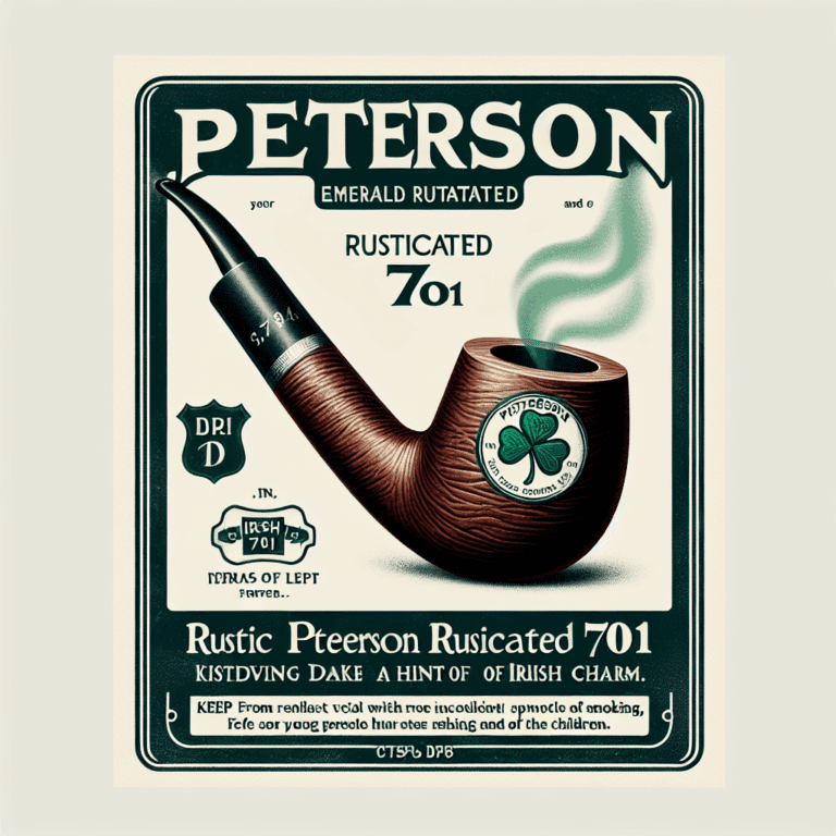 Pipa Peterson Emerald Rusticated 701: belleza rústica con alma irlandesa