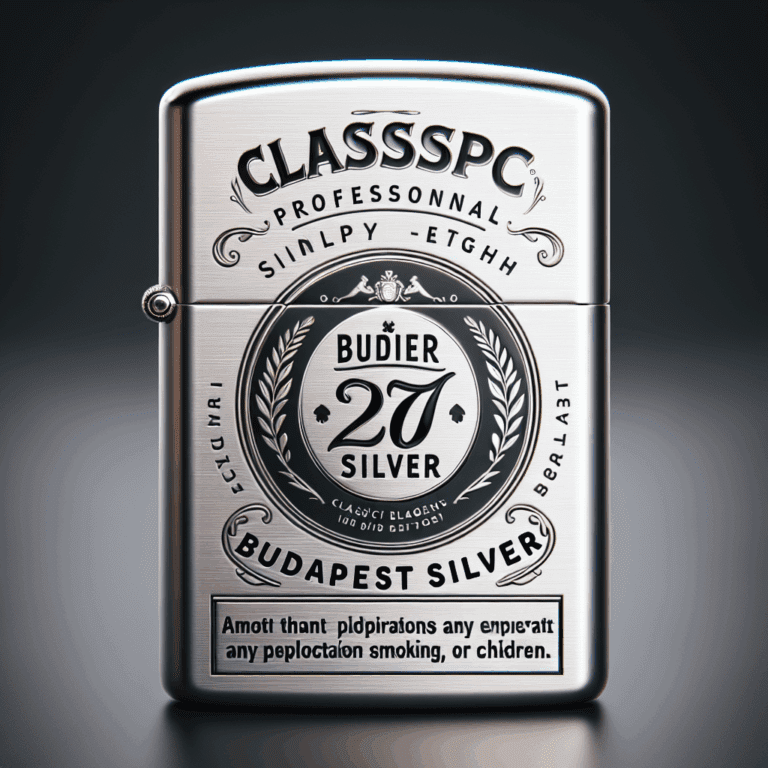 Encendedor Silver Match Budapest Silver: elegancia clásica