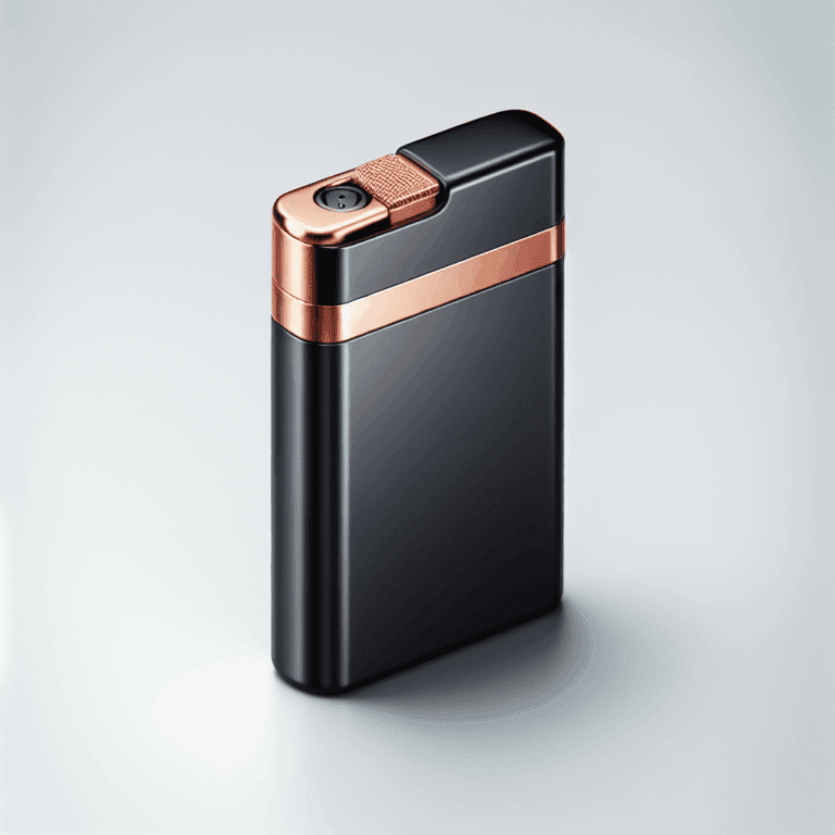 Encendedor Silver Match Colors NEGRO/COBRE: diseño con personalidad