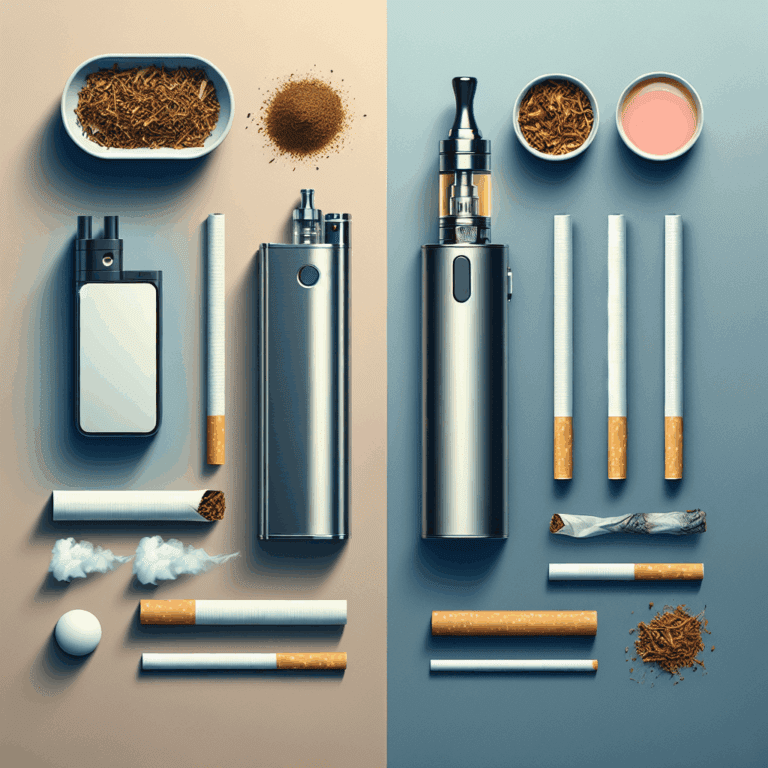 Cigarrillos electrónicos vs. tabaco de liar: comparativa actualizada