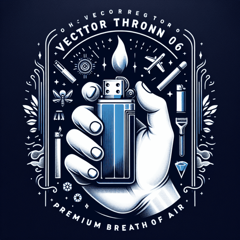 Encendedor Vector Throne 06 AZUL: un soplo de aire premium