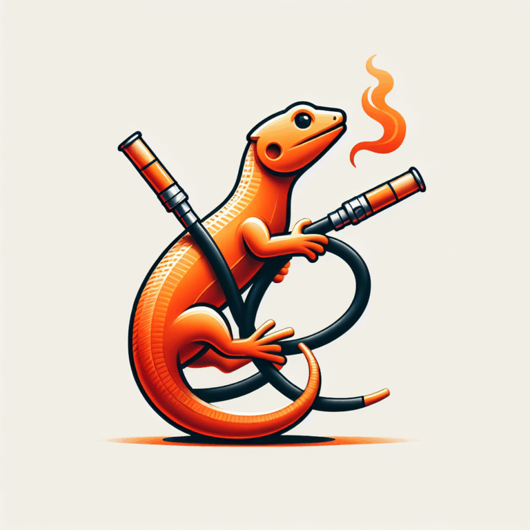 Shisha Lizard Naranja 25 Cms 2 Tubos: ideal para compartir momentos