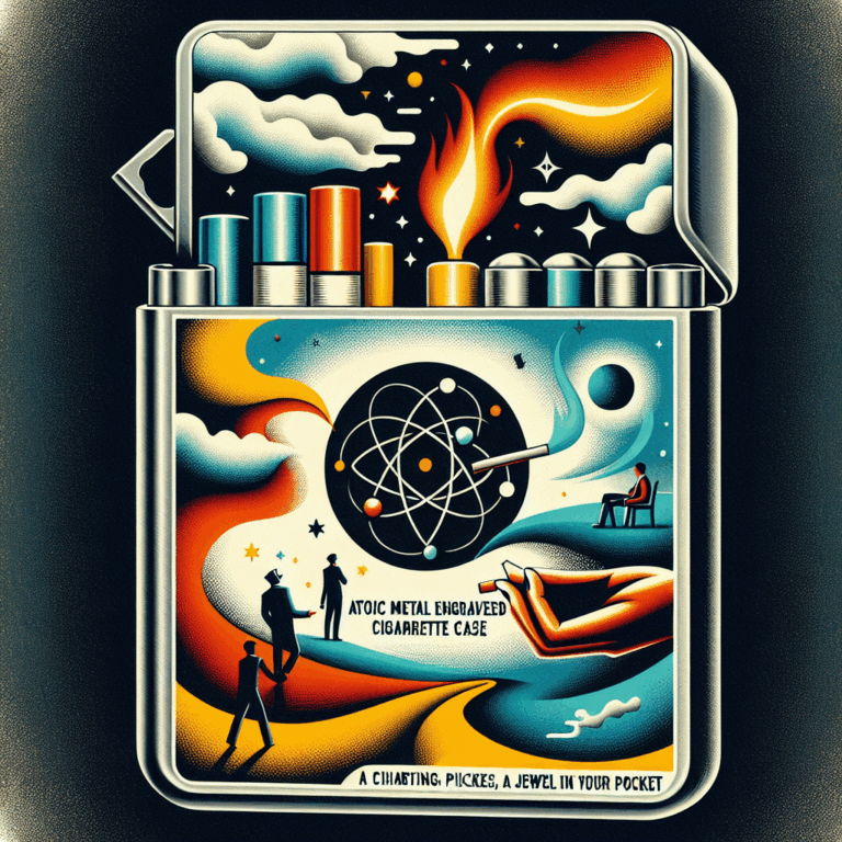 Pitillera Metálica Atomic Gravada: una joya en tu bolsillo