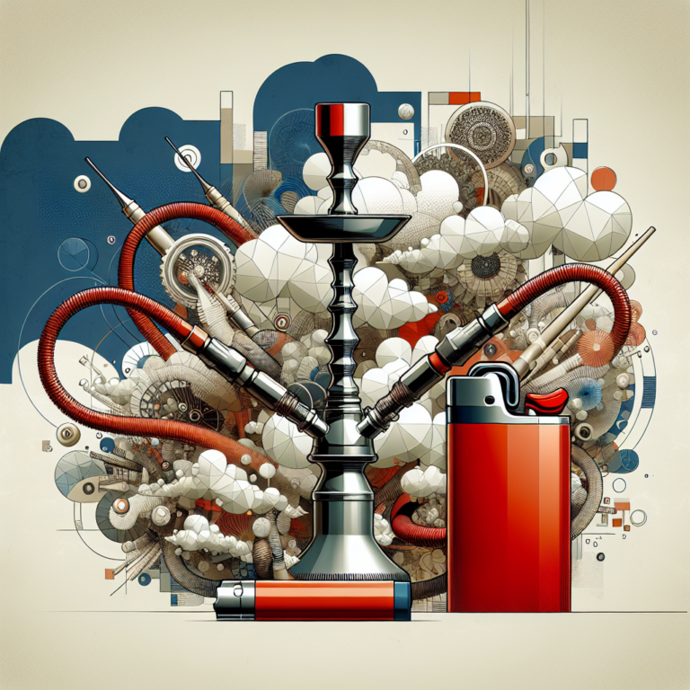 Shisha Hibron Cristal 2 Mangueras 27 cm Roja: funcionalidad destacada