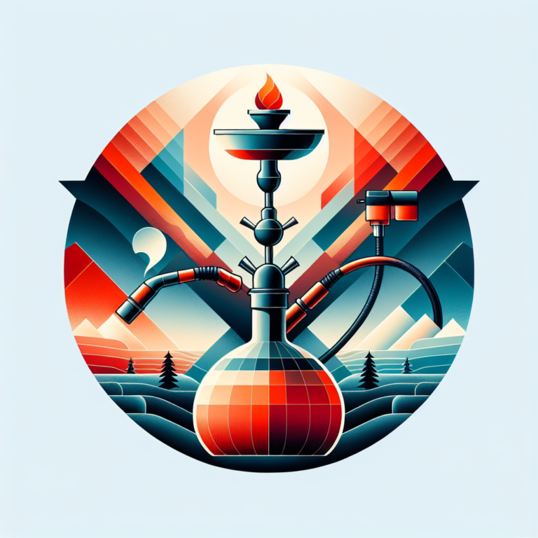 Shisha Hibron Cristal 2 Mangueras 27 cm Roja: diseño ideal para compartir